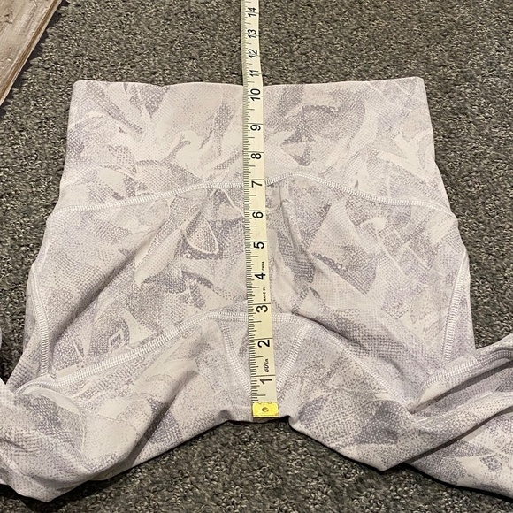 Lululemon Train Times 7/8 Pant *25" Jasmine White Multi / White 16469 - Picture 12 of 16